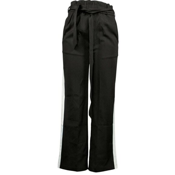 G I.L.I. Regular High Waisted Wide Leg Pants Noir Black X-Large - Picture 1 of 1